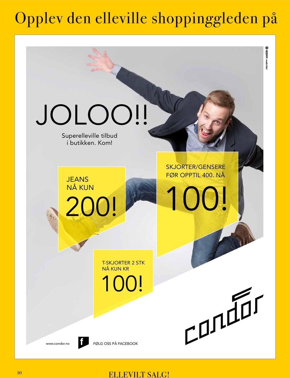 SKJORTER/GENSERE FØR OPPTIL 400. NÅ JEANS NÅ KUN 200! 100!