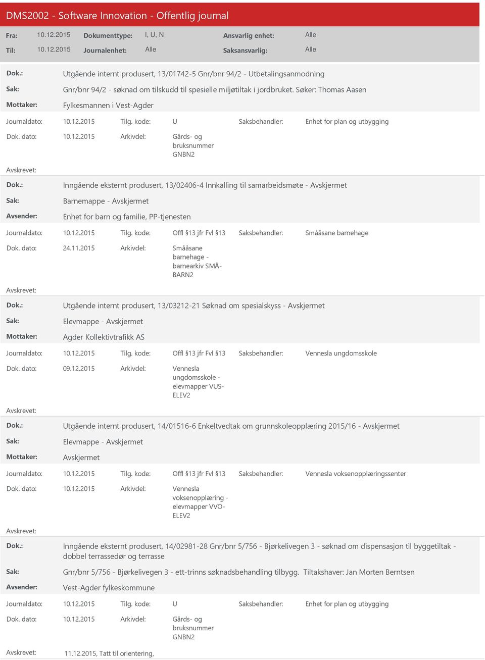 kode: Inngående eksternt produsert, 13/02406-4 Innkalling til samarbeidsmøte - Barnemappe - Enhet for barn og familie, PP-tjenesten Journaldato: Tilg. kode: Smååsane barnehage 24.11.