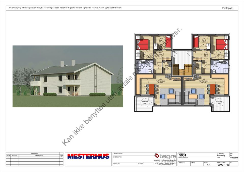 m² 127 34,3 m² 132 6,7 m² 128 12,1 m² Balkong