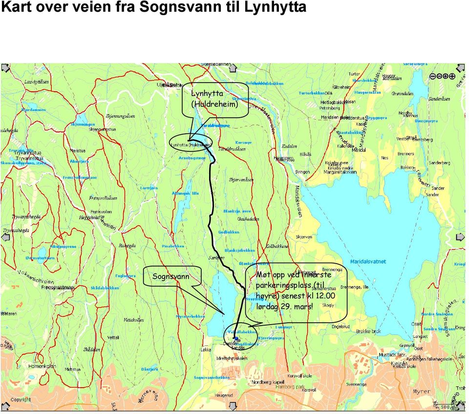 Sognsvann Møt opp ved innerste