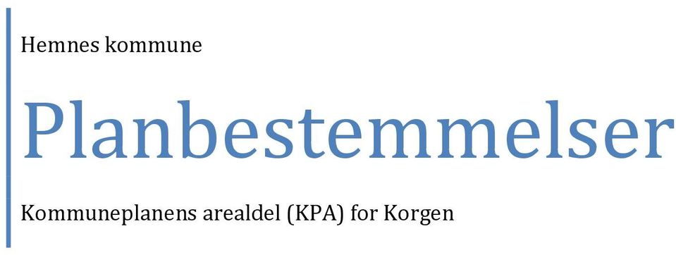 Kommuneplanens