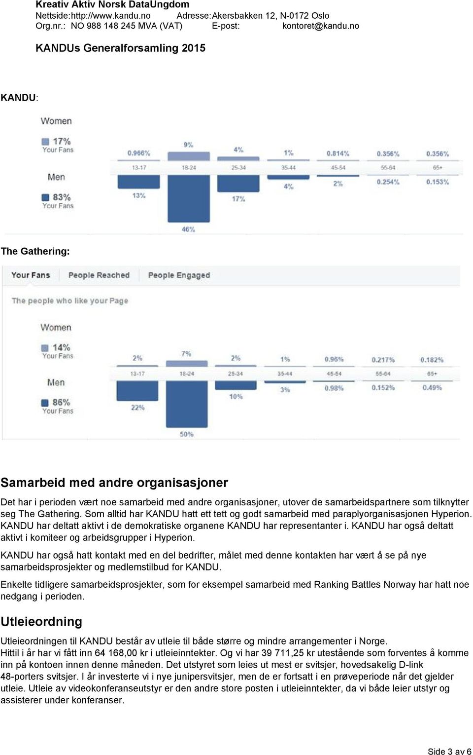 KANDU har også deltatt aktivt i komiteer og arbeidsgrupper i Hyperion.