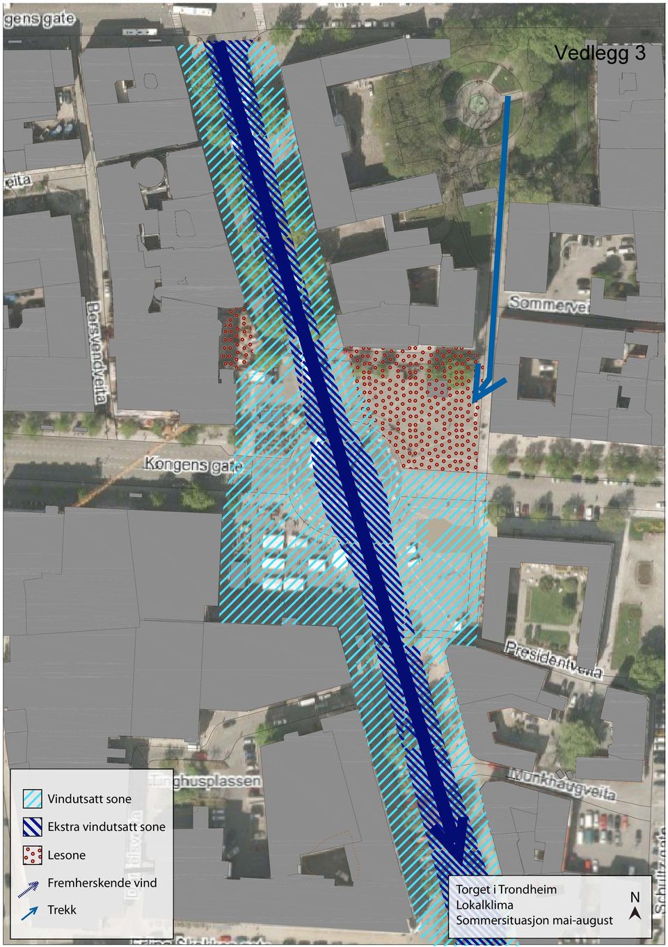 Fremherskende vind Trekk Torget i