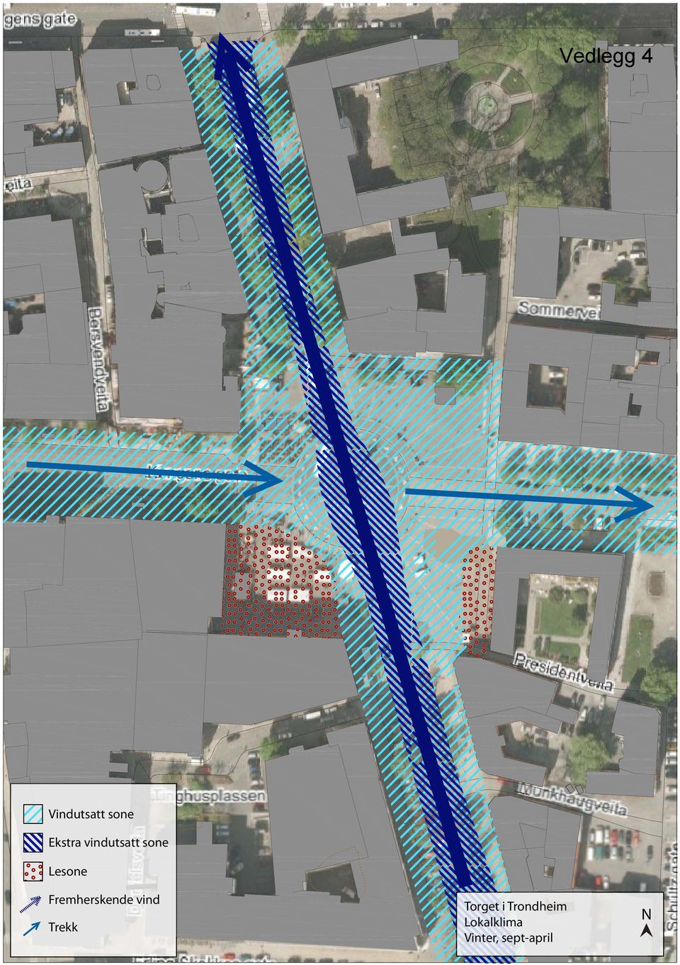 Fremherskende vind Trekk Torget