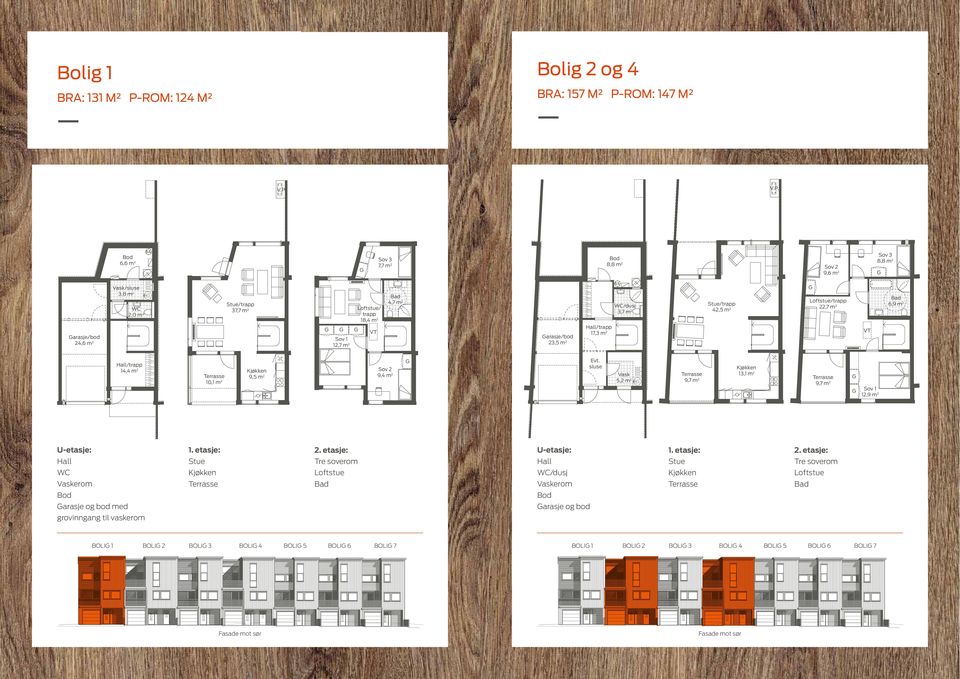 sluse Vask 5,2 m2 Vask 5,2 m2 13,1 m2 2 9,7 m U-etasje: 1. etasje: 2.