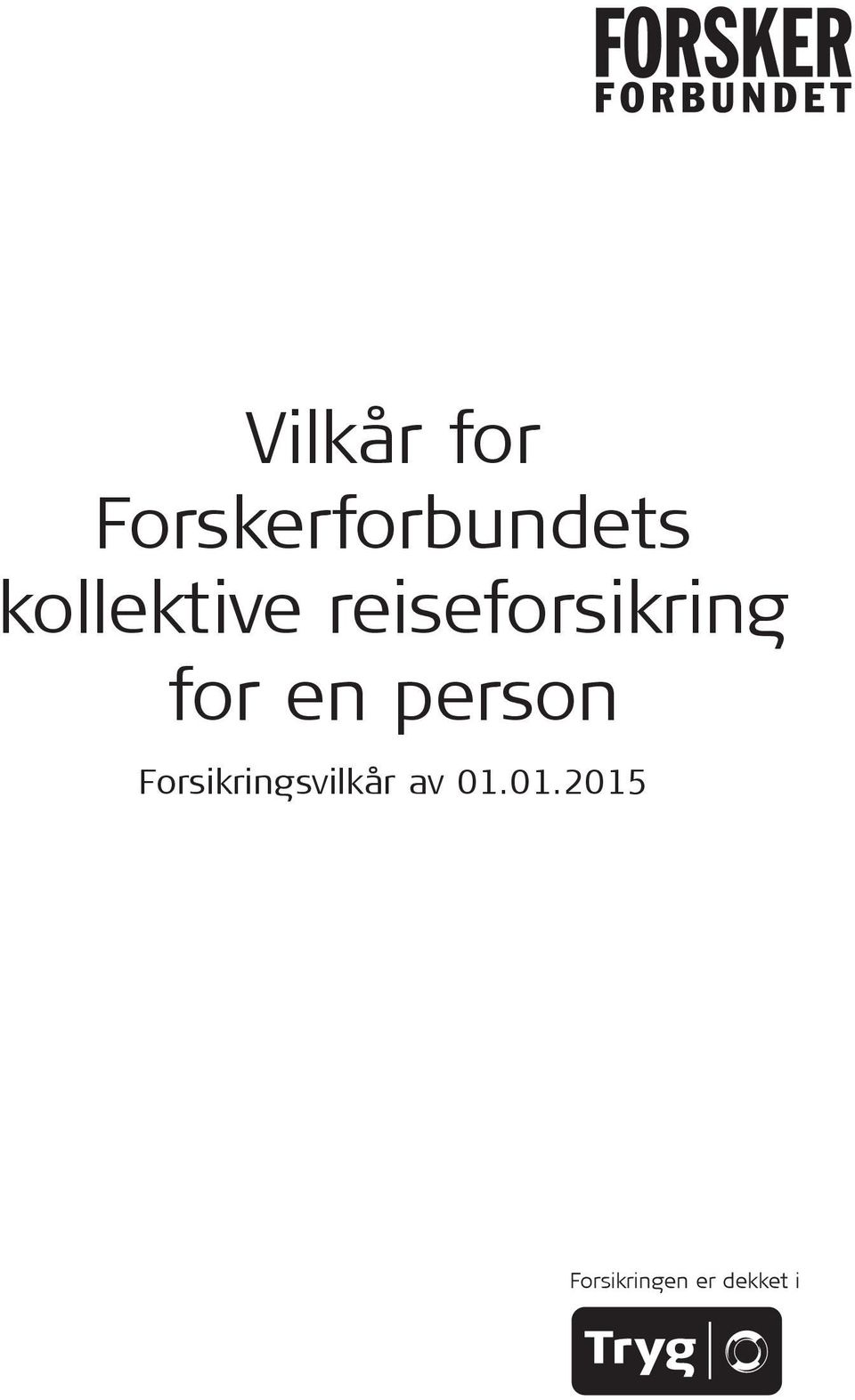 en person Forsikringsvilkår av