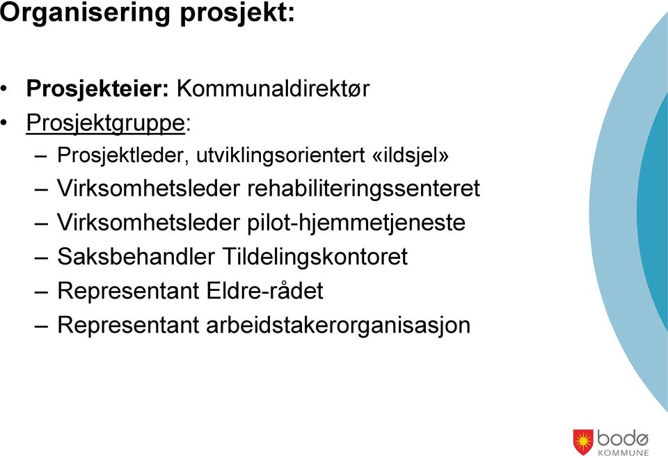 rehabiliteringssenteret Virksomhetsleder pilot-hjemmetjeneste