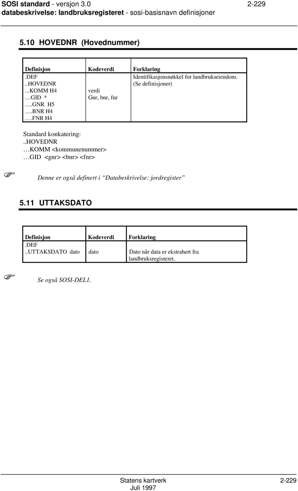 ..komm H4 verdi GID * Gnr, bnr, fnr.gnr H5.BNR H4.FNR H4 tandard konkatering:.