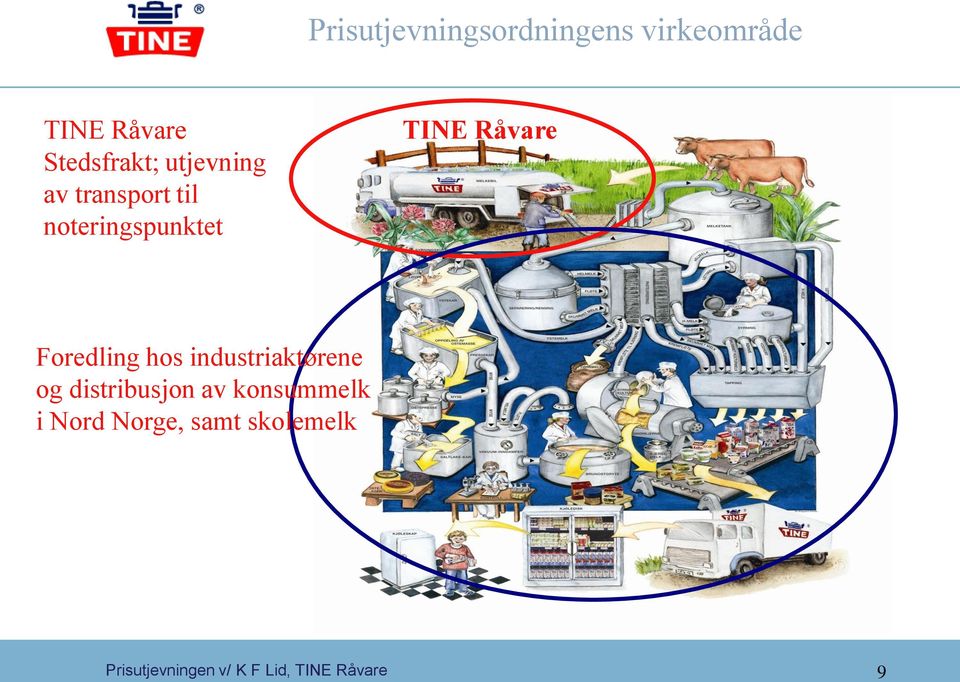 meieriet Foredling hos industriaktørene og distribusjon av