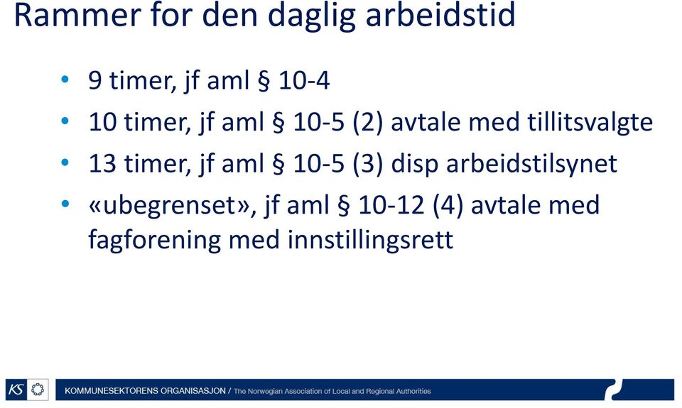 timer, jf aml 10-5 (3) disp arbeidstilsynet