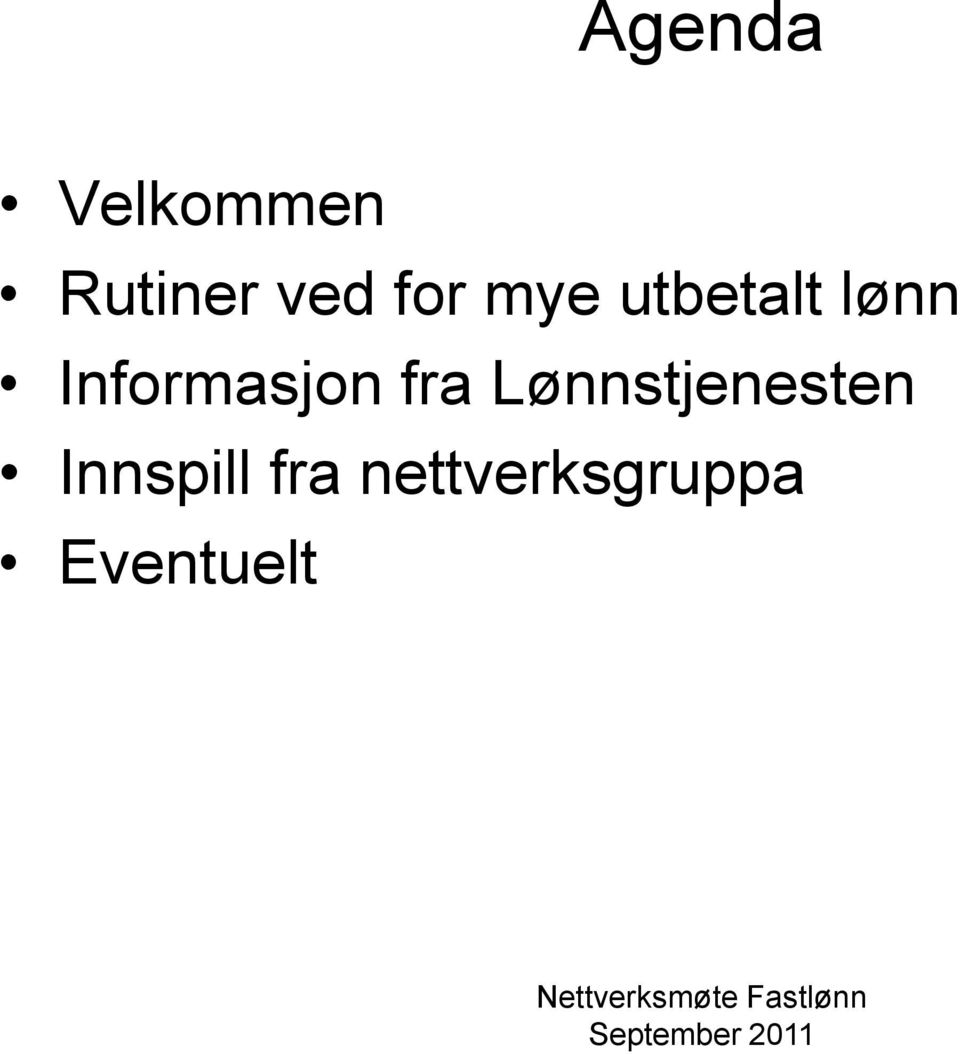 Informasjon fra