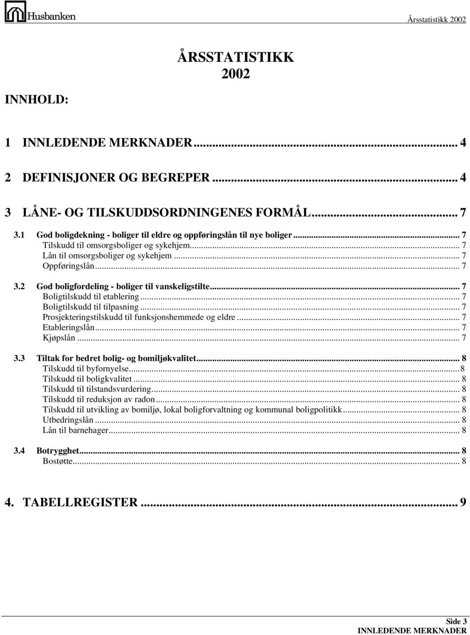 2 God boligfordeling - boliger til vanskeligstilte... 7 Boligtilskudd til etablering... 7 Boligtilskudd til tilpasning... 7 Prosjekteringstilskudd til funksjonshemmede og eldre... 7 Etableringslån.