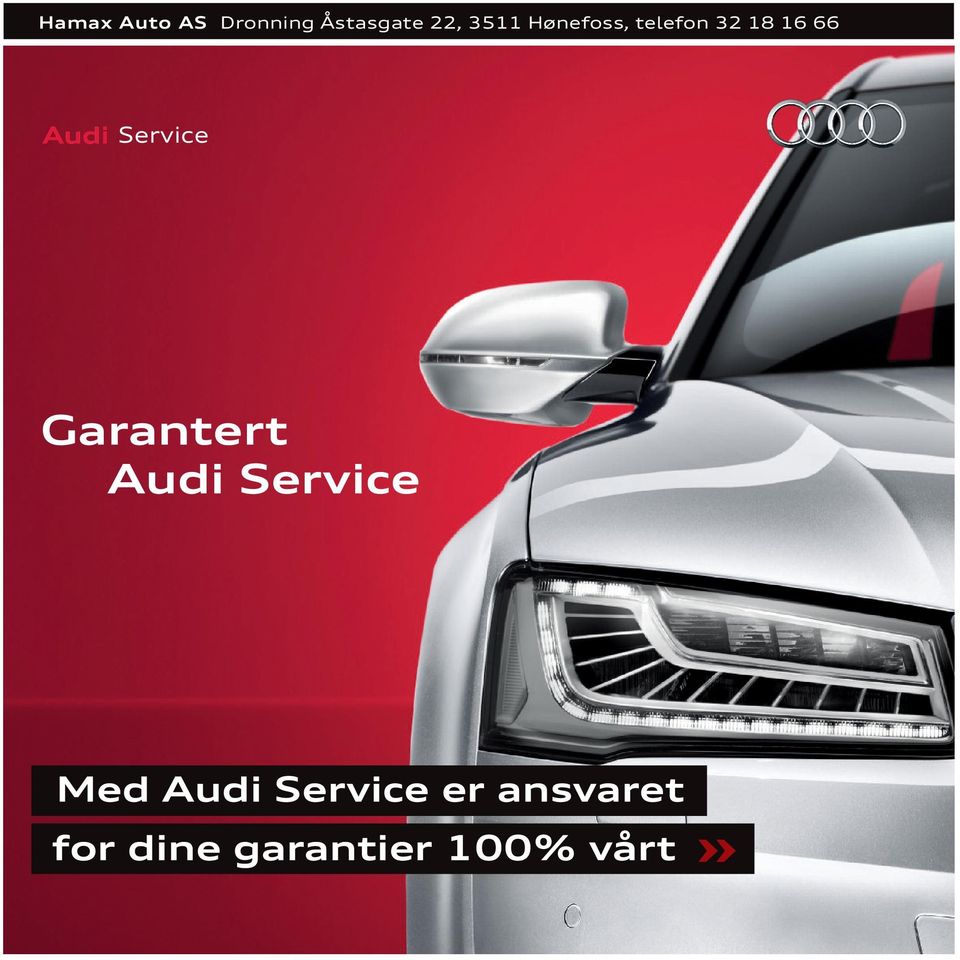 Service Garantert Audi Service Med Audi