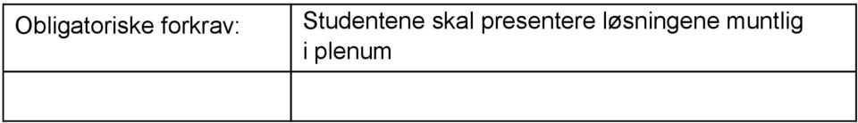 skal presentere