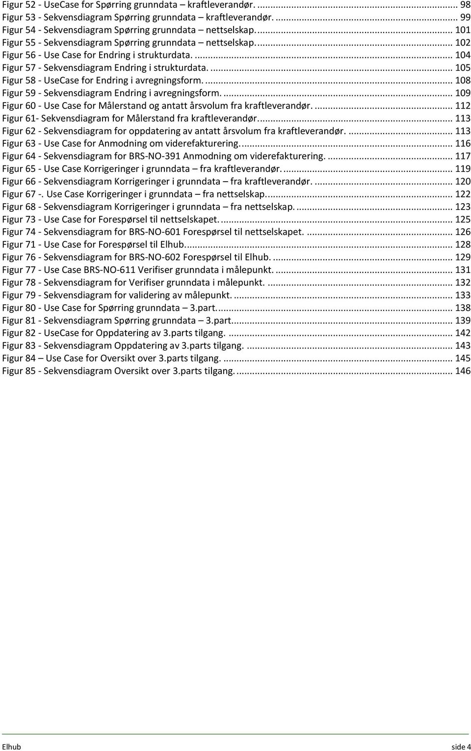 ... 105 Figur 58 - UseCase for Endring i avregningsform.... 108 Figur 59 - Sekvensdiagram Endring i avregningsform.... 109 Figur 60 - Use Case for Målerstand og antatt årsvolum fra kraftleverandør.