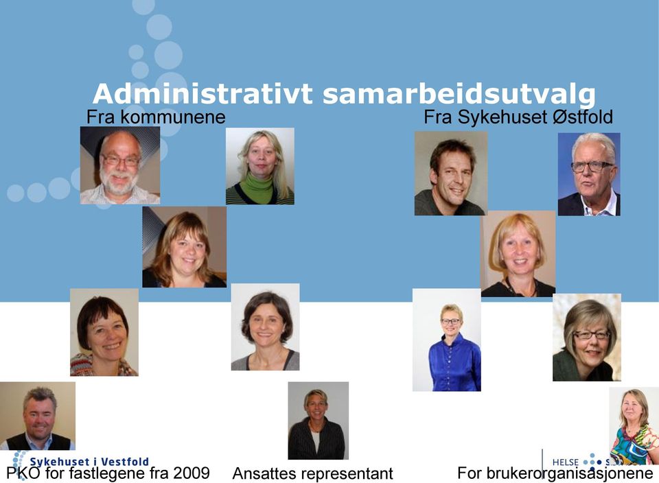 for fastlegene fra 2009 Ansattes