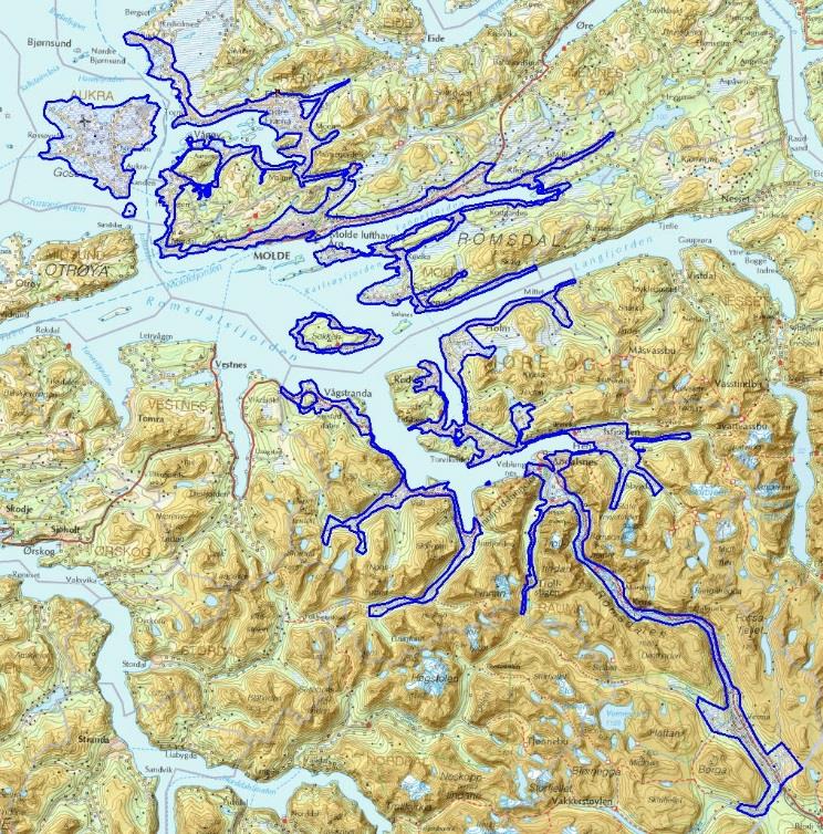 Geovekst 2014 Suppleringsdata FKB mottatt (Molde, Fræna, Aukra, Rauma, Kristiansund, Gjemnes og Sunndal)