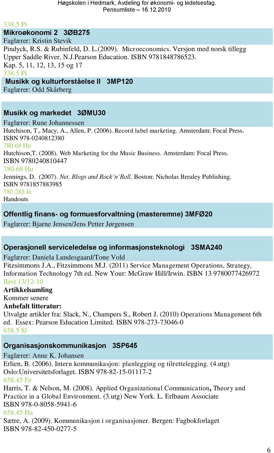 Record label marketing. Amsterdam: Focal Press. ISBN 978-0240812380 780.68 Hu Hutchison,T. (2008). Web Marketing for the Music Business. Amsterdam: Focal Press. ISBN 9780240810447 780.