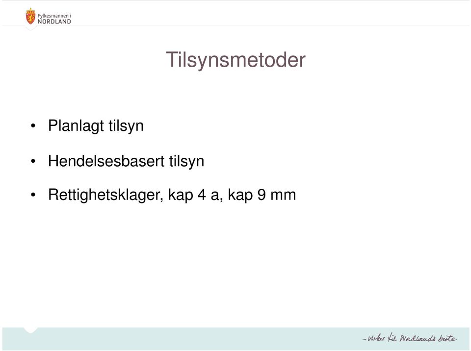 Hendelsesbasert tilsyn