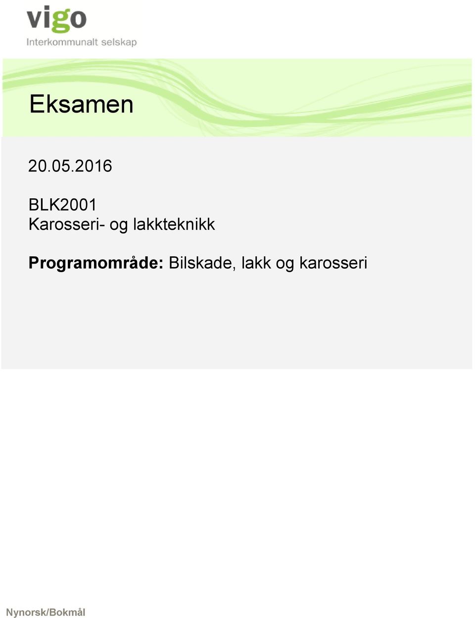 lakkteknikk Programområde: