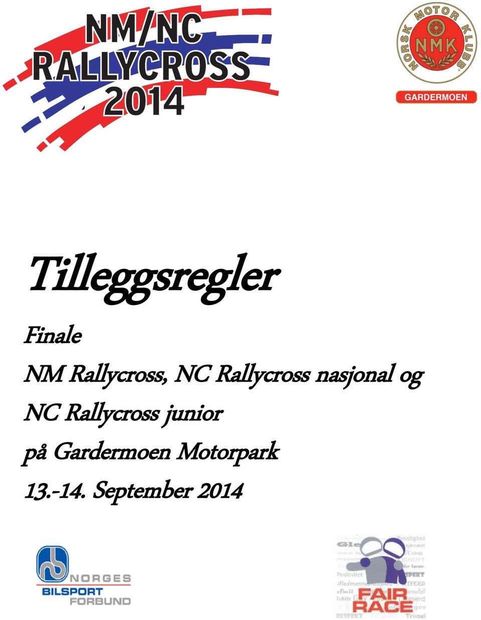 nasjonal og NC Rallycross junior