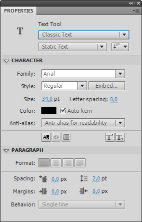 Side 61 Eksempel Parameters-panelet er erstattet med Properties-panelet.