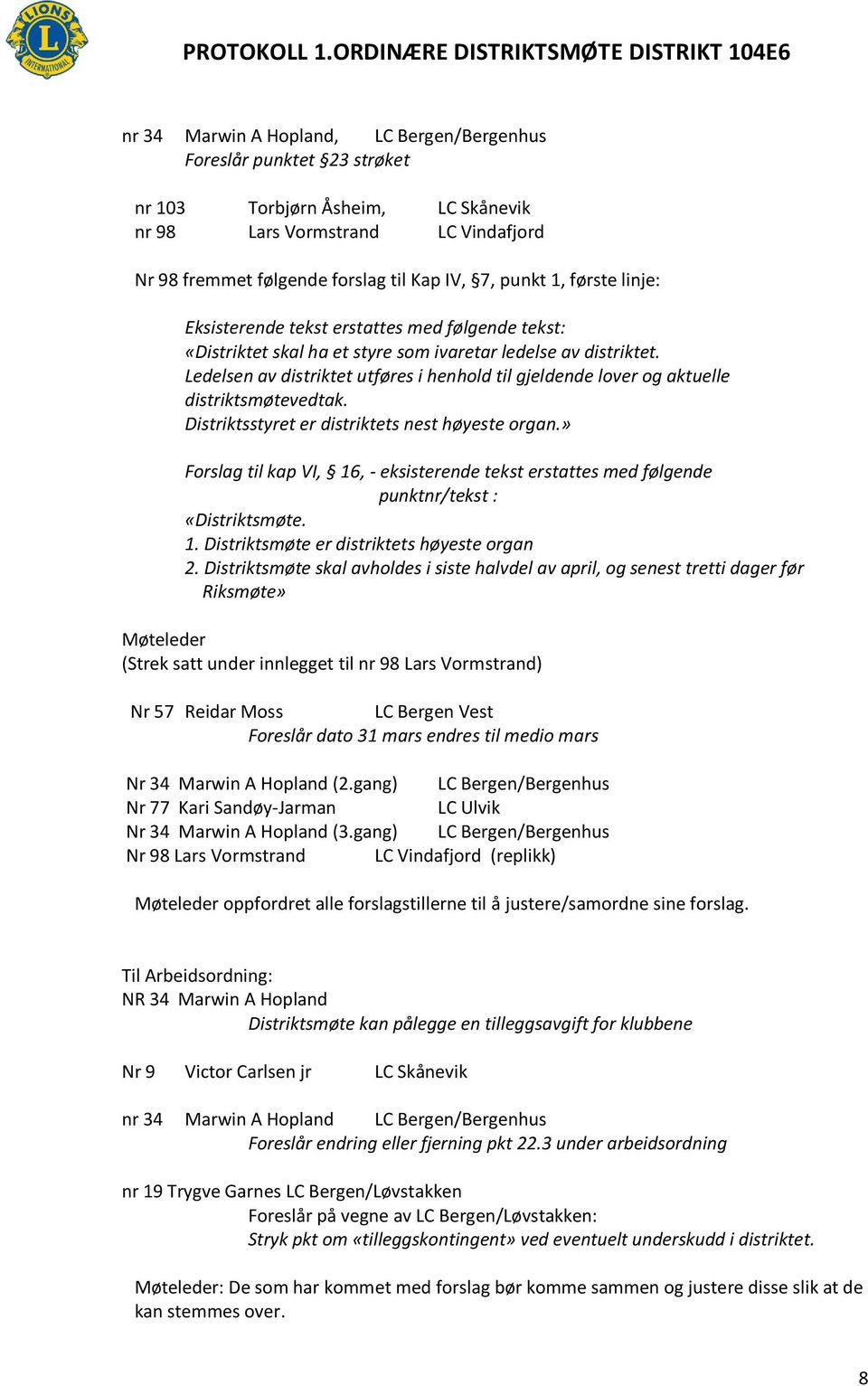 Ledelsen av distriktet utføres i henhold til gjeldende lover og aktuelle distriktsmøtevedtak. Distriktsstyret er distriktets nest høyeste organ.