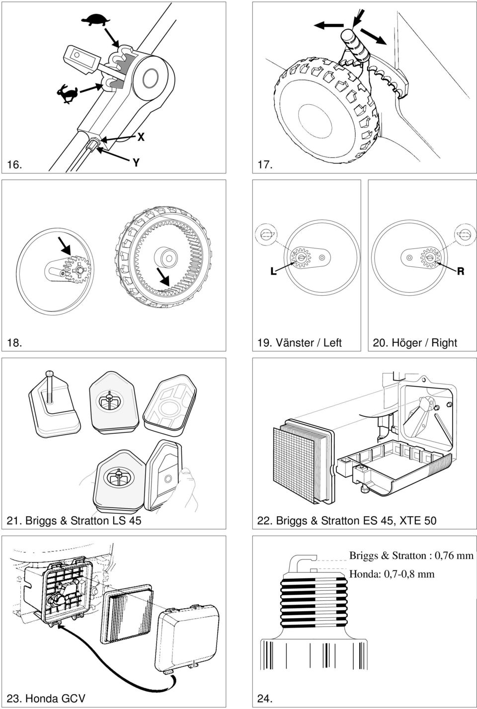 Briggs & Stratton ES 45, XTE 50 Briggs & Stratton