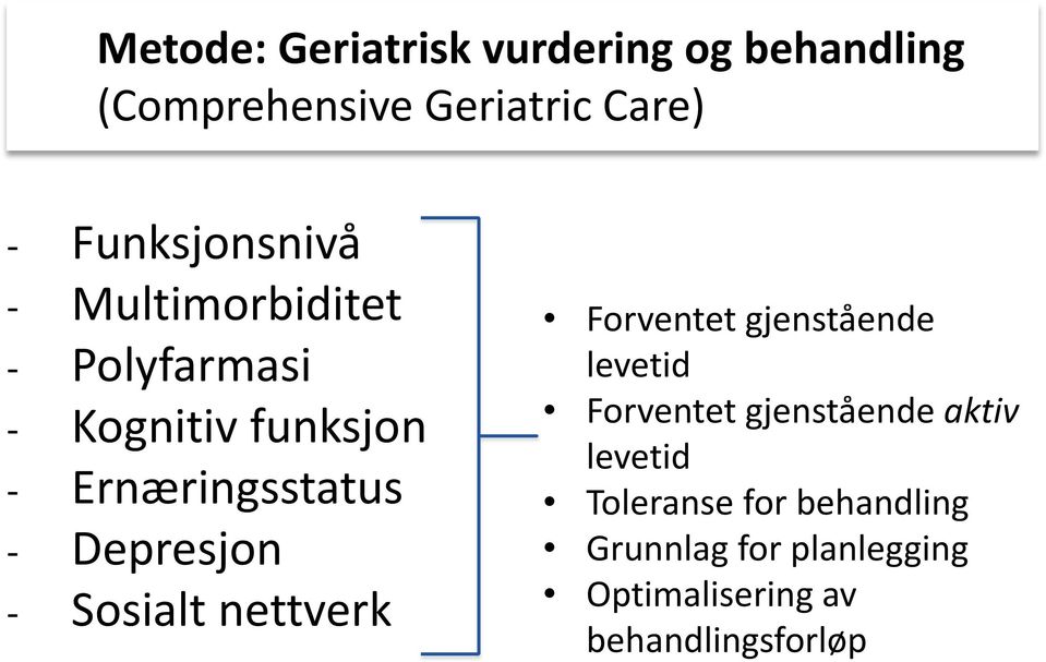 Depresjon - Sosialt nettverk Forventet gjenstående levetid Forventet gjenstående