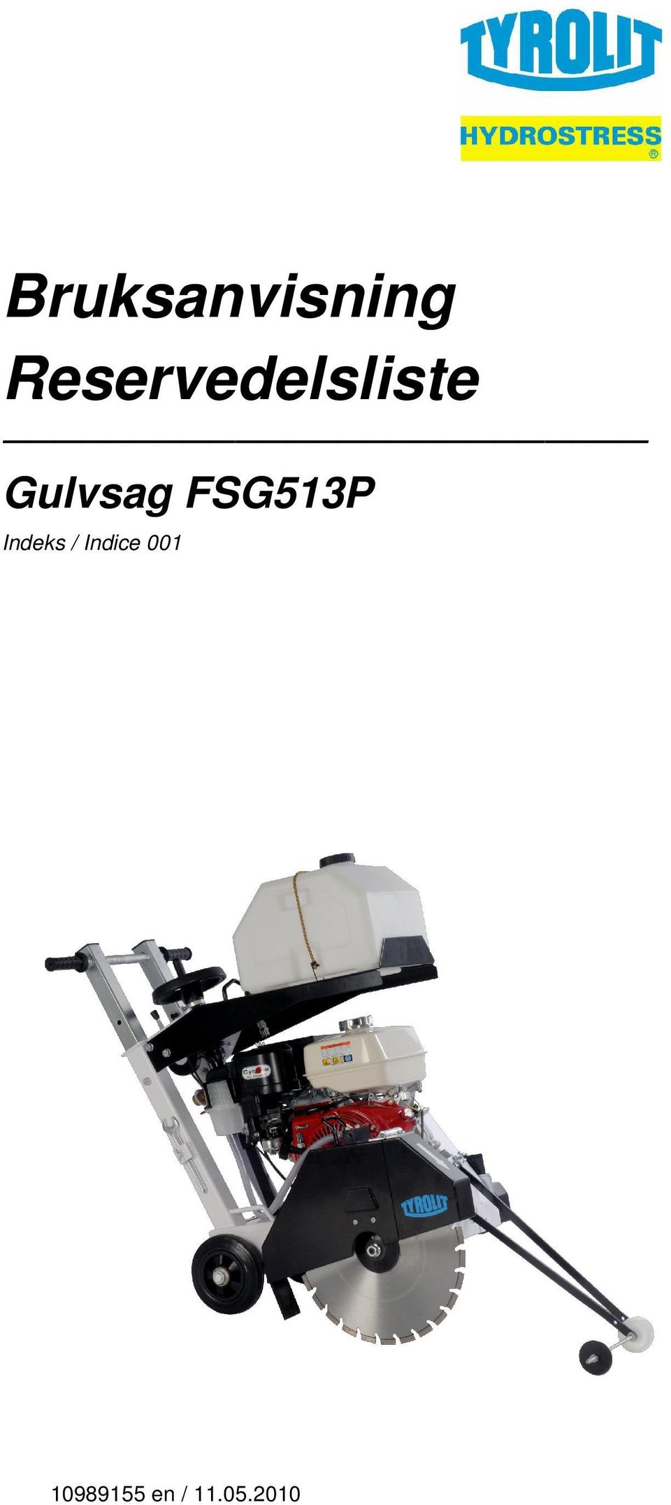 Gulvsag FSG513P Indeks