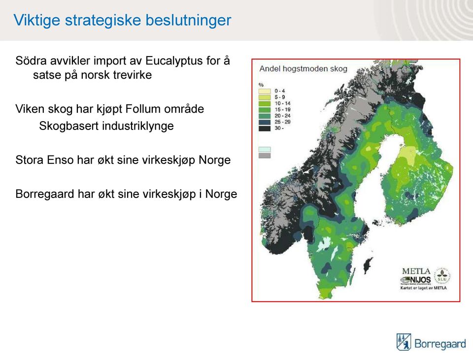 kjøpt Follum område Skogbasert industriklynge Stora Enso har