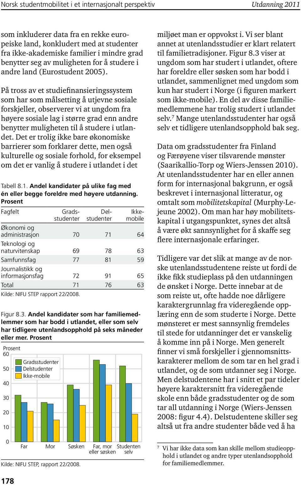 På tross av et studiefinansieringssystem som har som målsetting å utjevne sosiale forskjeller, observerer vi at ungdom fra høyere sosiale lag i større grad enn andre benytter muligheten til å studere