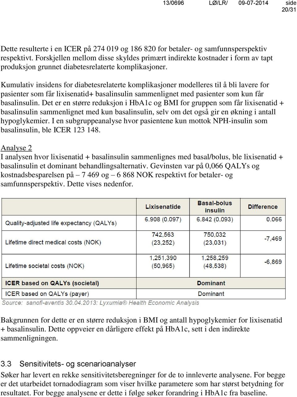 Kumulativ insidens for diabetesrelaterte komplikasjoner modelleres til å bli lavere for pasienter som får lixisenatid+ basalinsulin sammenlignet med pasienter som kun får basalinsulin.