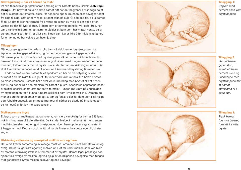 Hvordan du ammer ditt barn Noen råd den første tiden - PDF Gratis ...