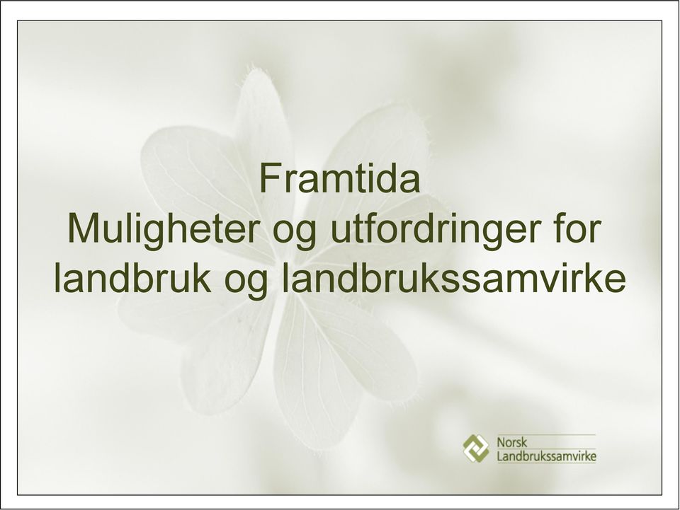 utfordringer for