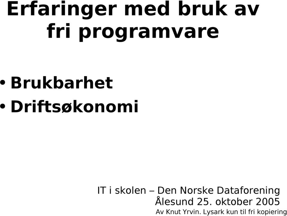Norske Dataforening Ålesund 25.
