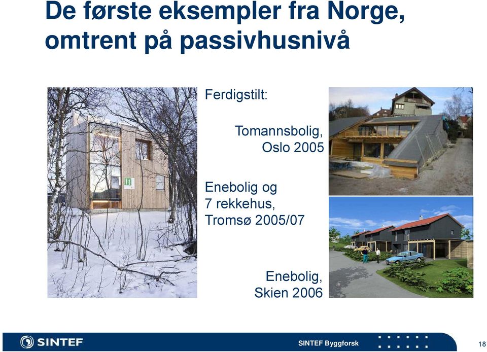 Oslo 2005 Enebolig og 7 rekkehus, Tromsø