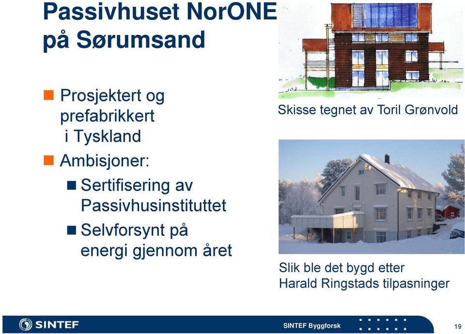 Selvforsynt på energi gjennom året Skisse tegnet av Toril Grønvold