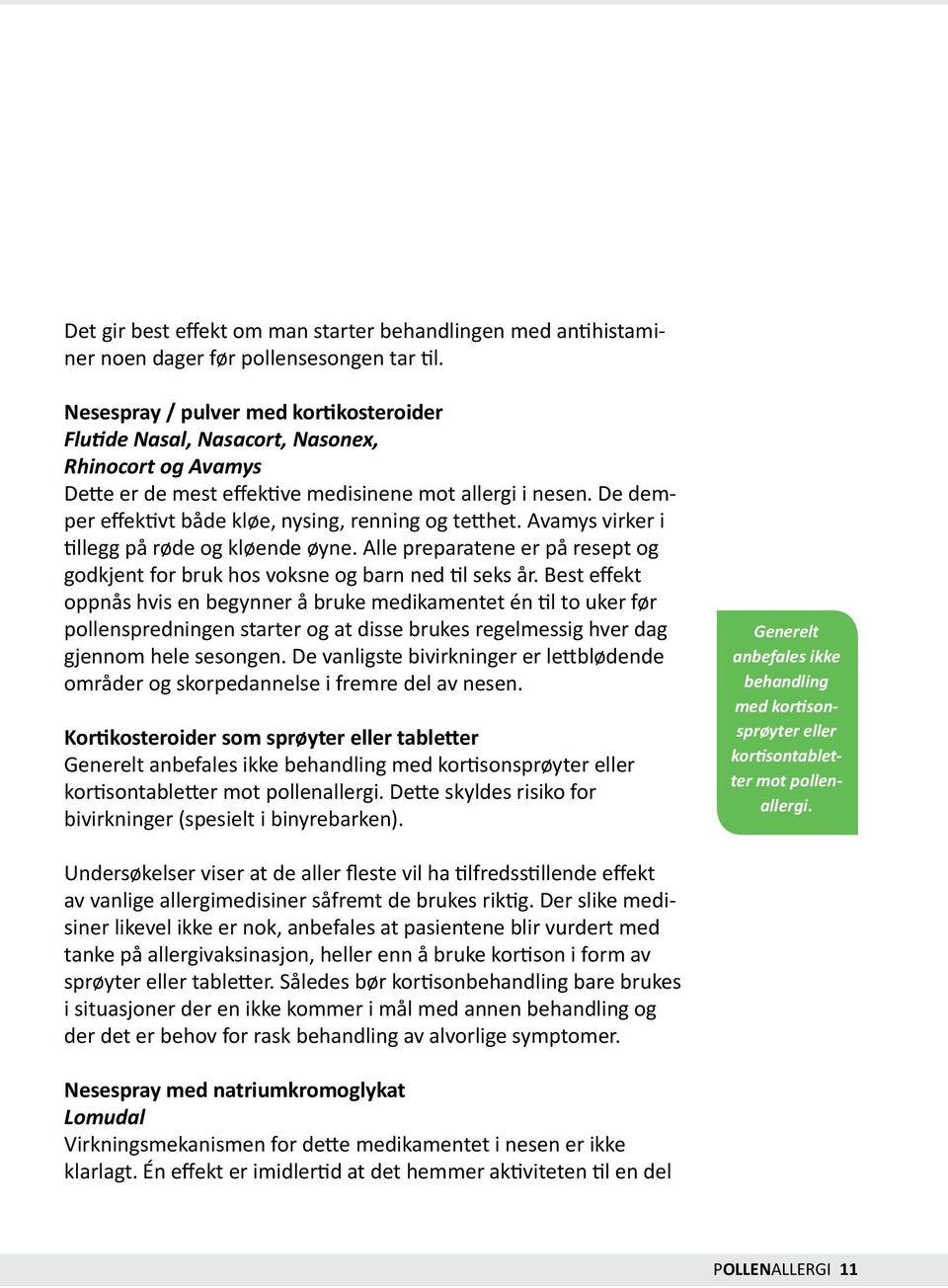 POLLENALLERGI. Vi gjør Norge friskere POLLENALLERGI 1. Foto: Colourbox -  PDF Free Download