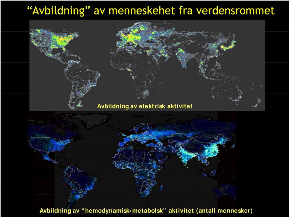 elektrisk aktivitet Avbildning av