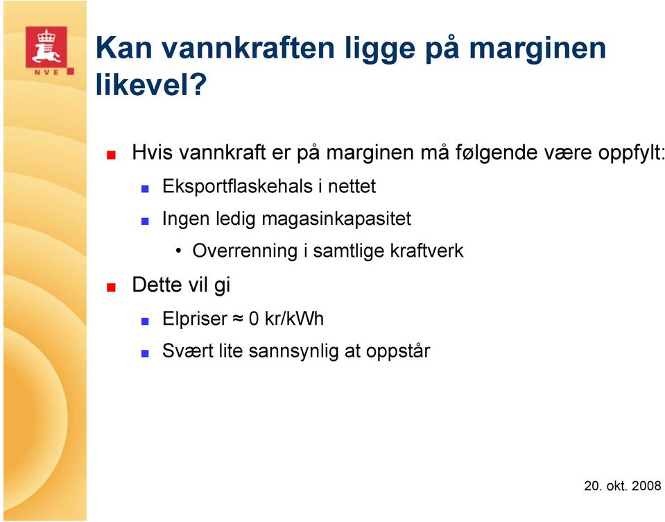 Eksportflaskehals i nettet Ingen ledig magasinkapasitet