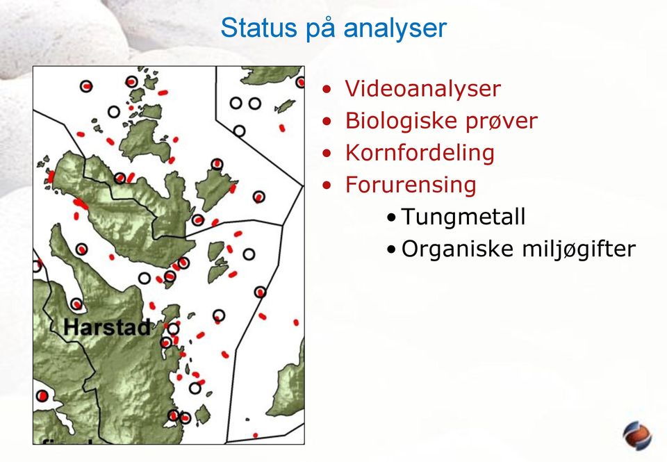 prøver Kornfordeling