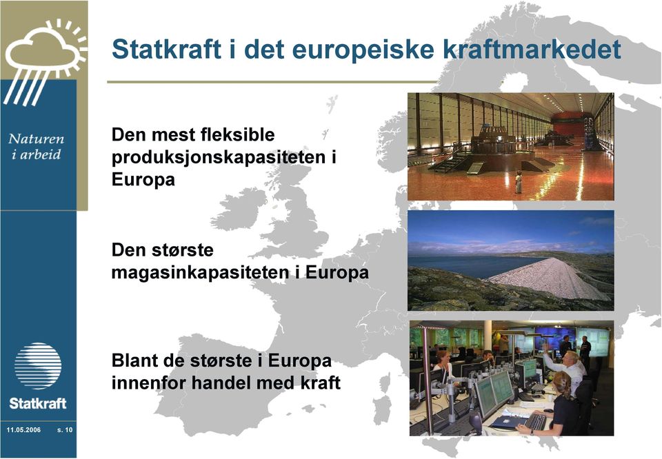 største magasinkapasiteten i Europa Blant de