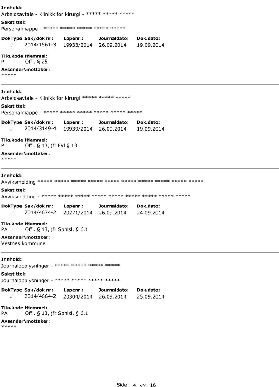 19939/2014 Avviksmelding Avviksmelding - 2014/4674-2 20271/2014 Vestnes kommune