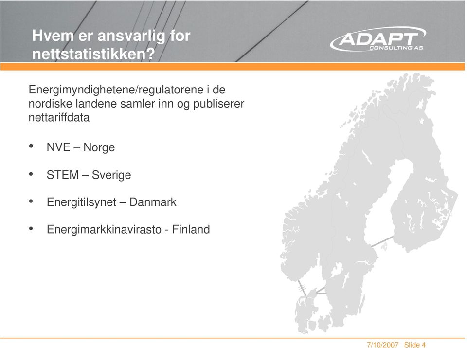 samler inn og publiserer nettariffdata NVE Norge STEM