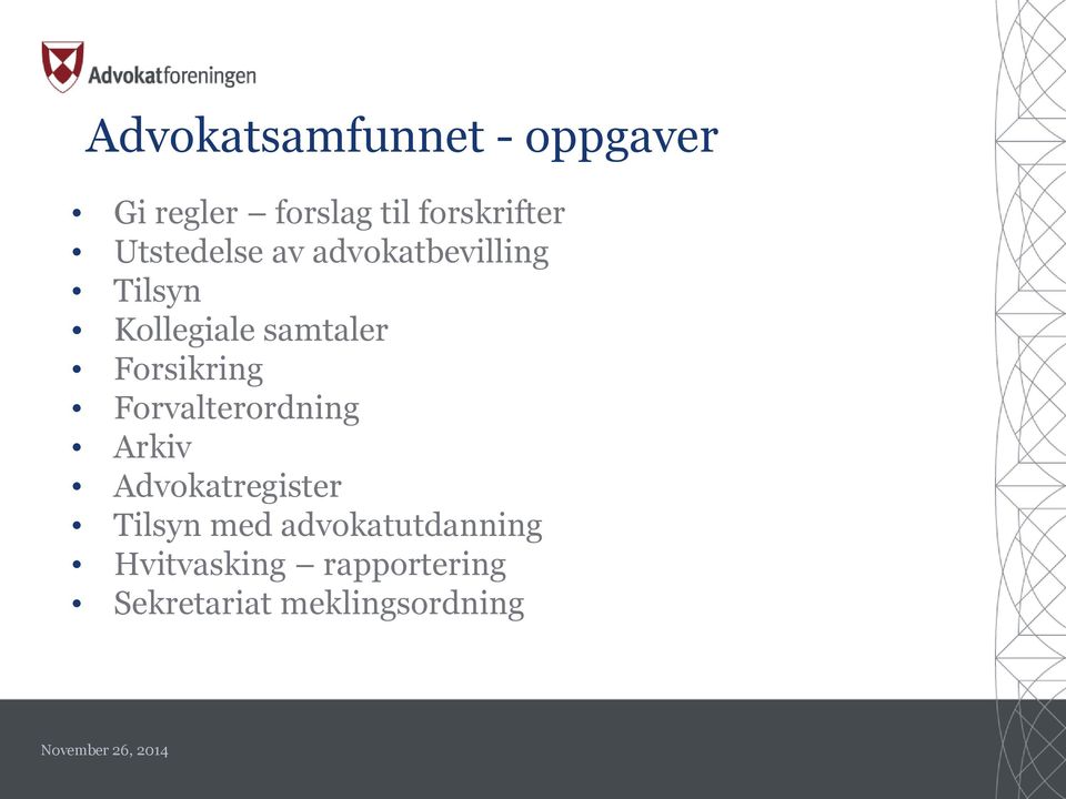 Forsikring Forvalterordning Arkiv Advokatregister Tilsyn med