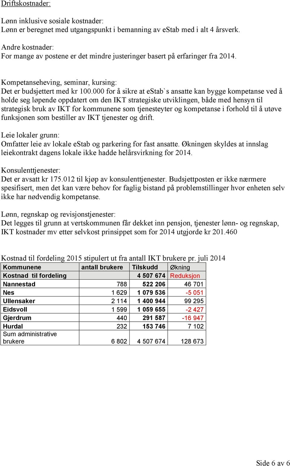 000 for å sikre at estab`s ansatte kan bygge kompetanse ved å holde seg løpende oppdatert om den IKT strategiske utviklingen, både med hensyn til strategisk bruk av IKT for kommunene som tjenesteyter