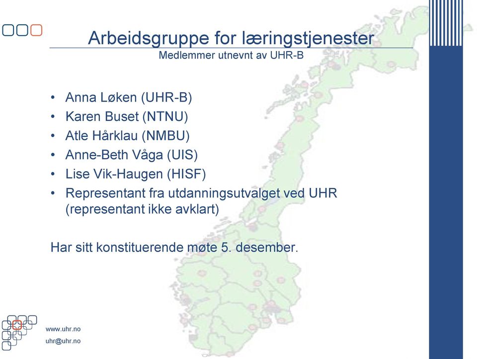 (UIS) Lise Vik-Haugen (HISF) Representant fra utdanningsutvalget ved