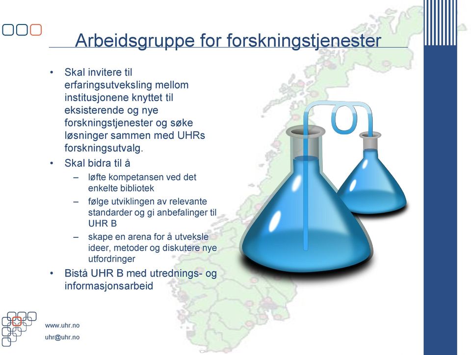 Skal bidra til å løfte kompetansen ved det enkelte bibliotek følge utviklingen av relevante standarder og gi