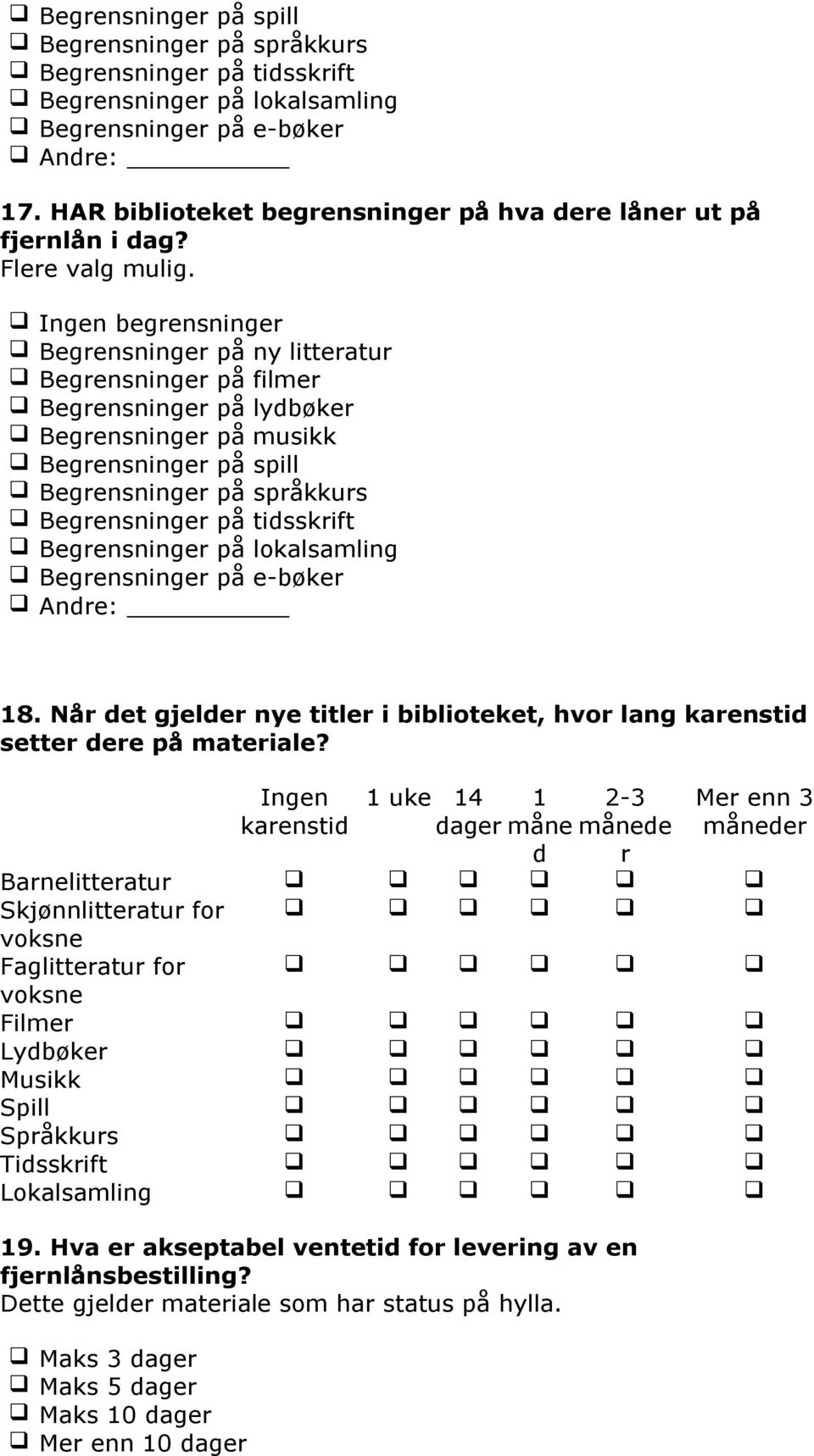 Ingen begrensninger Begrensninger på ny litteratur Begrensninger på filmer Begrensninger på lydbøker Begrensninger på musikk Begrensninger på spill Begrensninger på språkkurs Begrensninger på